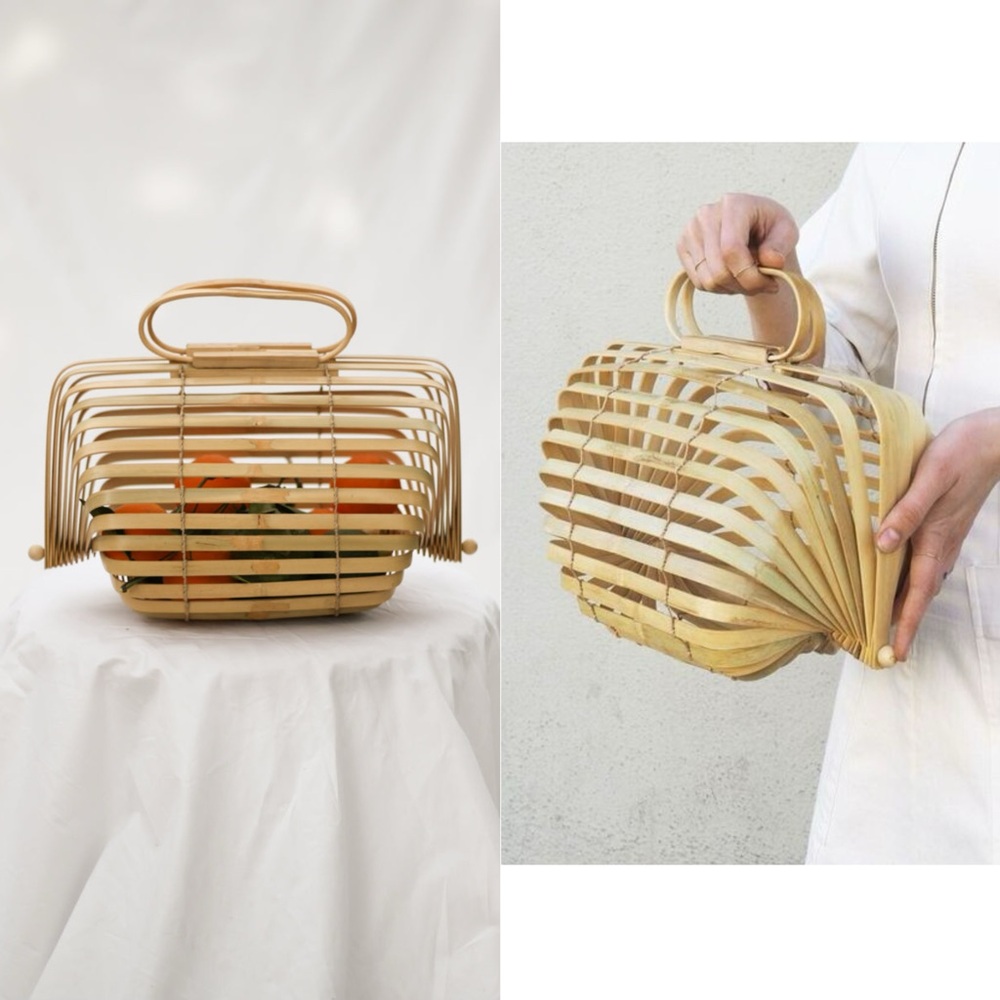 Cult Gaia Lilleth Natural Bamboo Bag - Picture 2 of 16